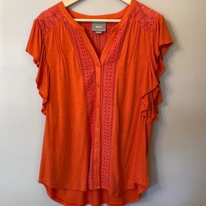 Anthropologie  Maeve ruffled top